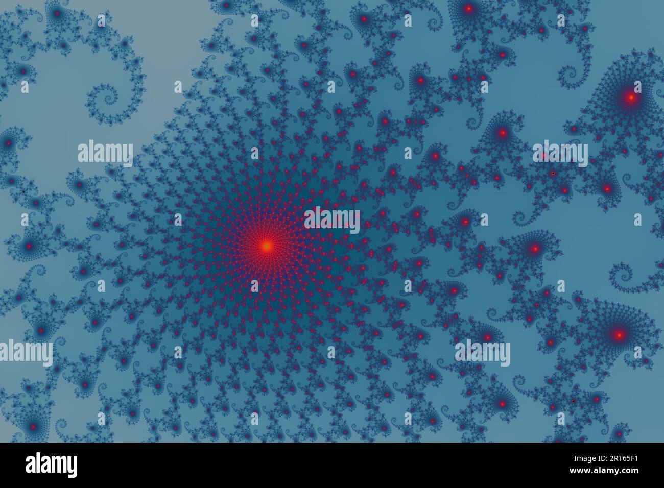 Beautiful Zoom into the Infinite Mathematical Mandelbrot Set Fractal Foto Stock