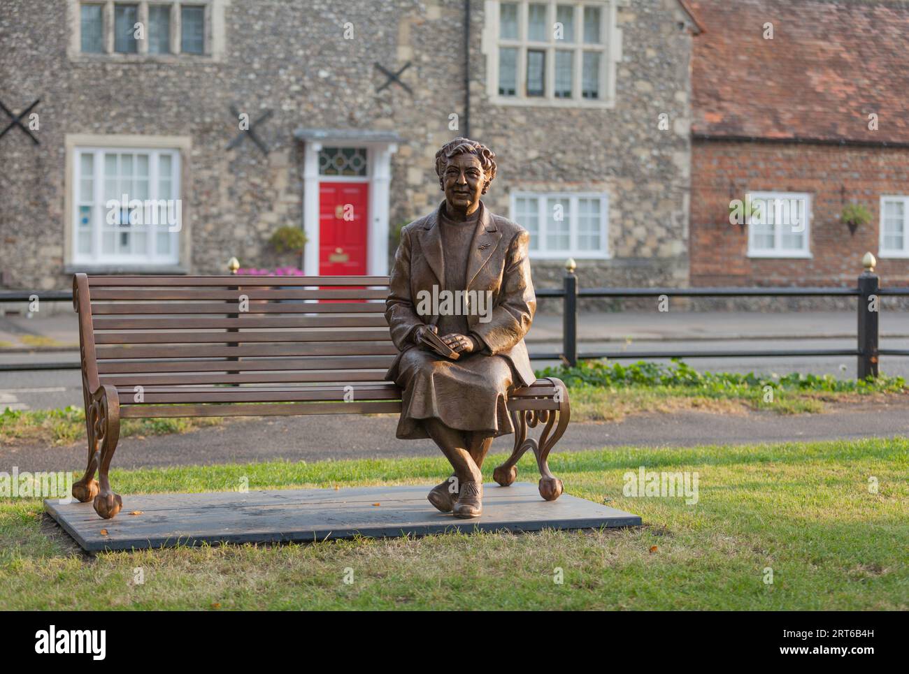 Agatha Christie statua Foto Stock