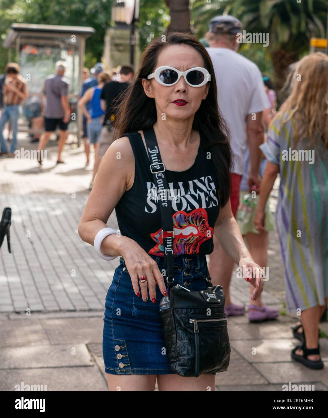 © Jeff Moore fan all'Hackney Empire, Londra per il lancio del nuovo album dei Rolling Stones Hackney Diamonds Foto Stock