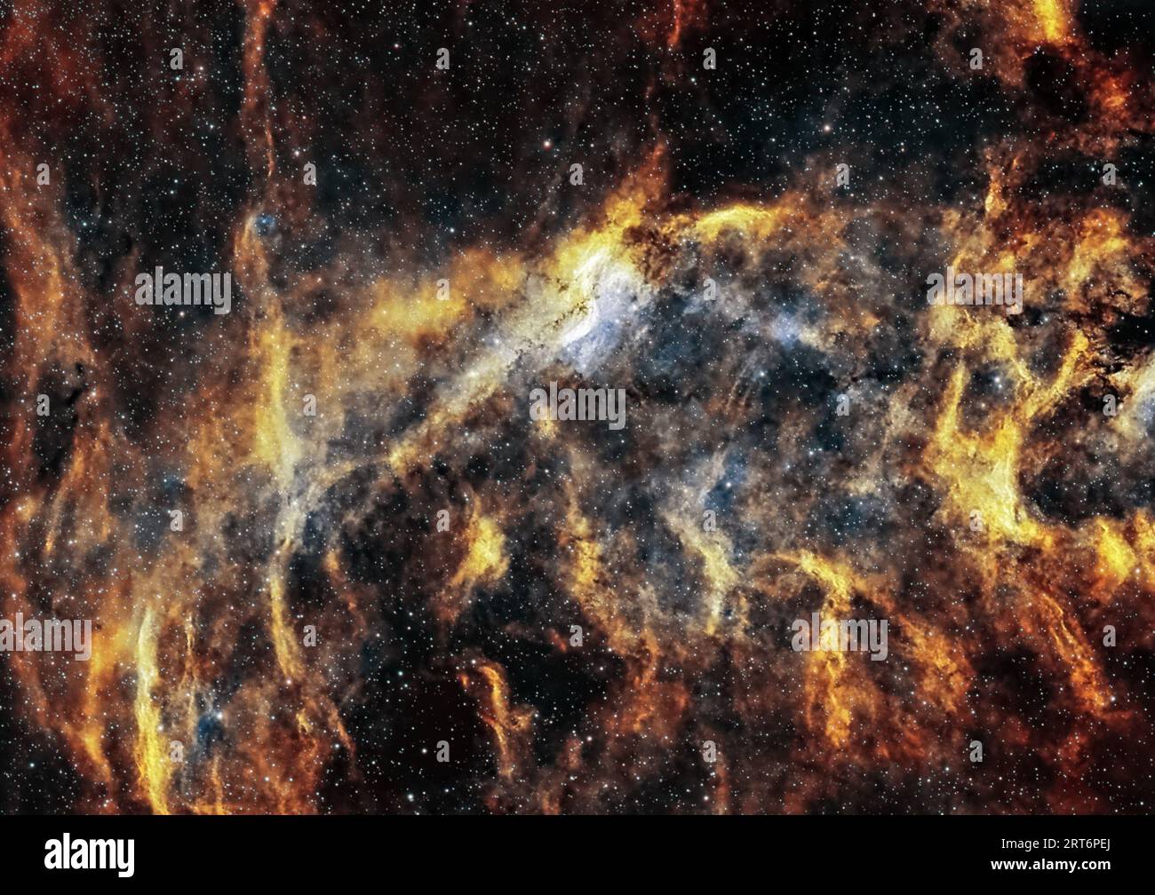 Ammira l'affascinante Nebulosa di Propeller, una meraviglia celeste che mostra la danza di gas interstellari e polvere. Foto Stock