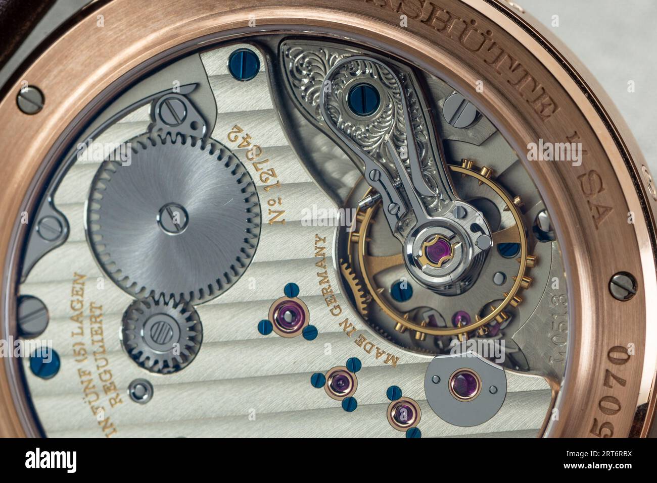 A. Lange & Söhne Calendario annuale 1815 Foto Stock