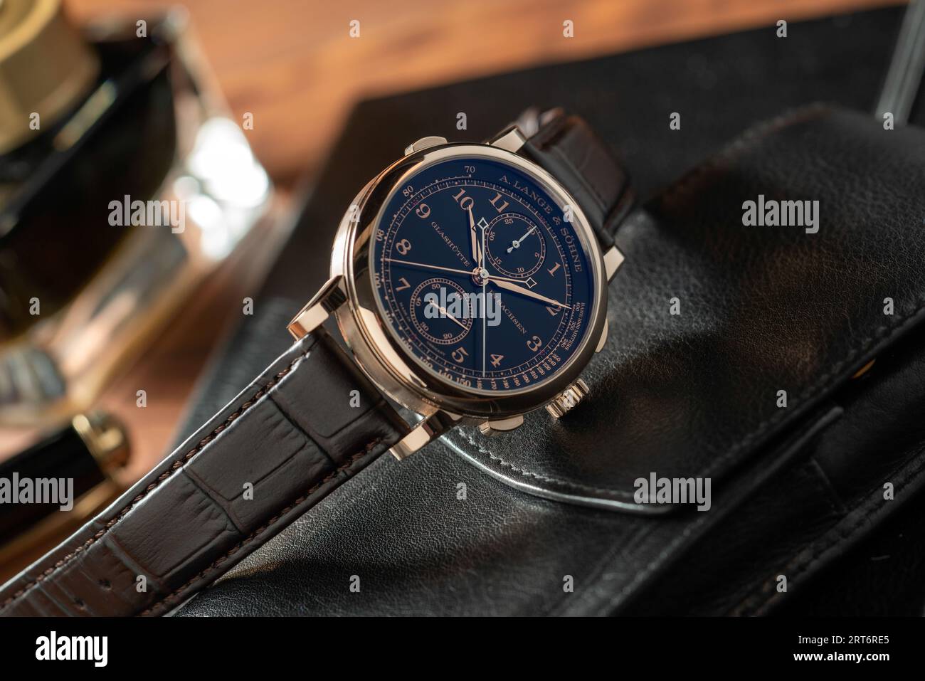 A. Lange & Söhne 1815 Rattrapante Honeygold omaggio a F. A. Lange 425,050 Foto Stock