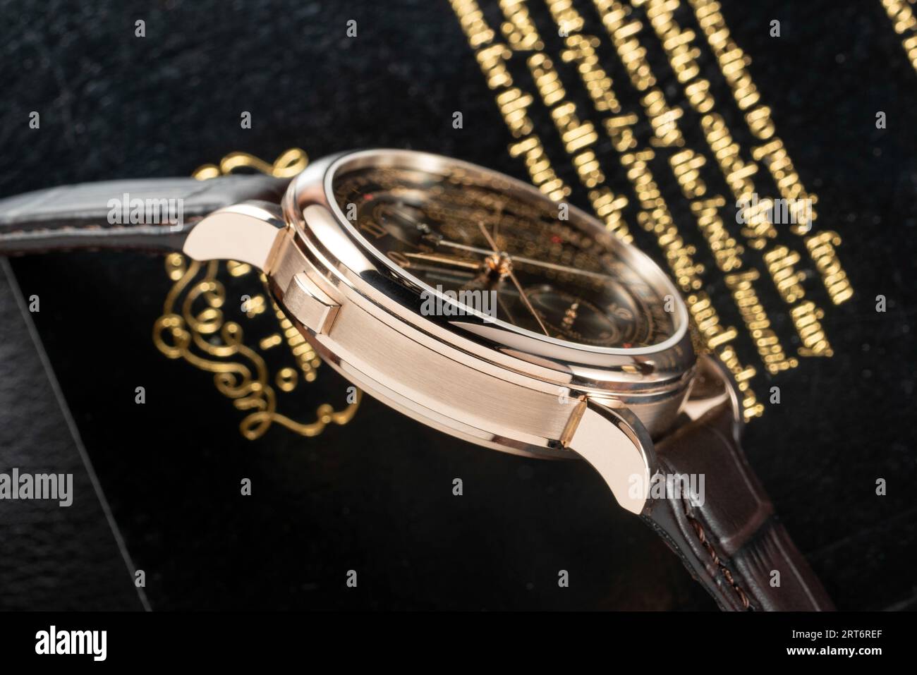 A. Lange & Söhne 1815 Rattrapante Honeygold omaggio a F. A. Lange 425,050 Foto Stock