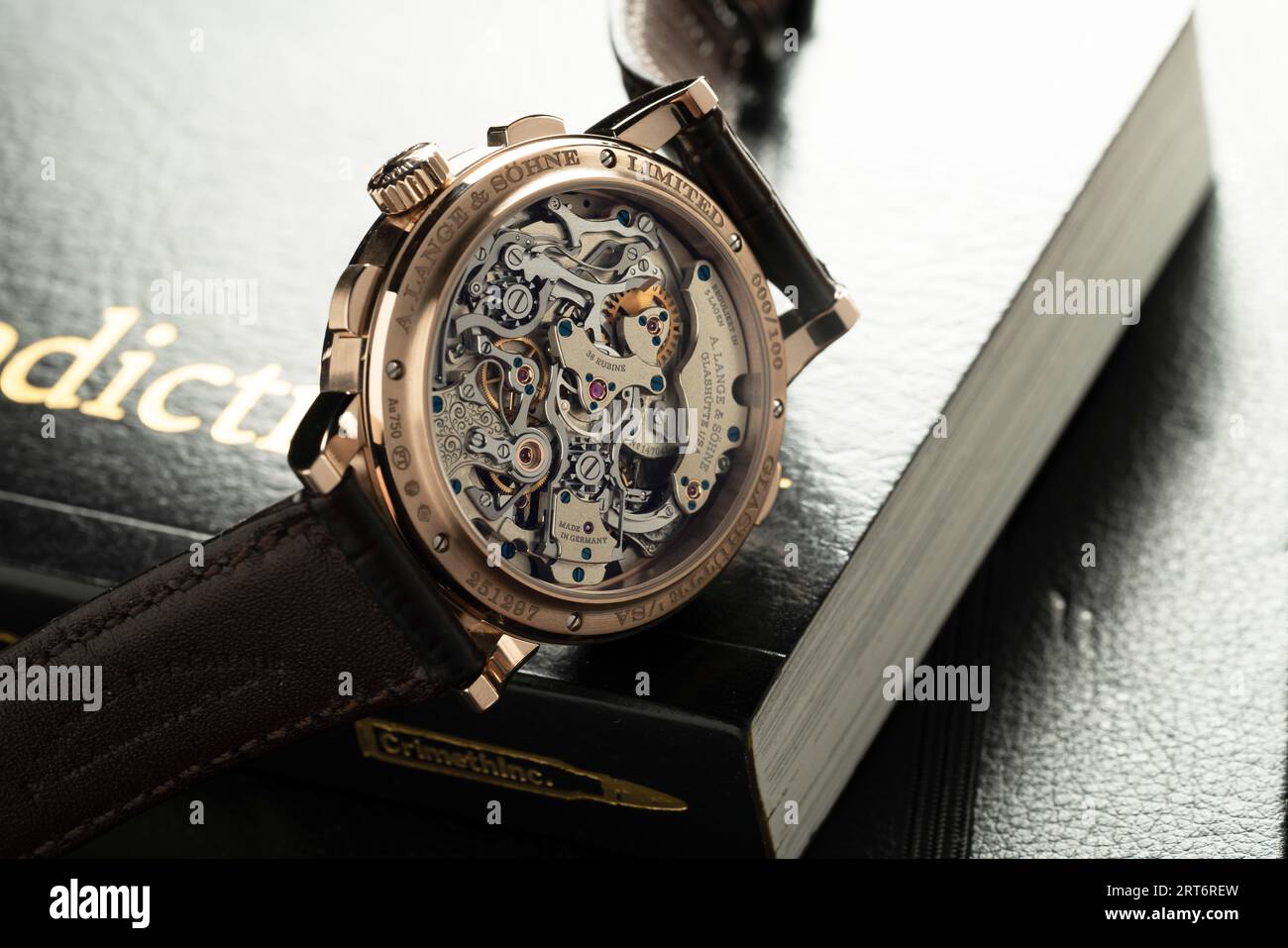 A. Lange & Söhne 1815 Rattrapante Honeygold omaggio a F. A. Lange 425,050 Foto Stock