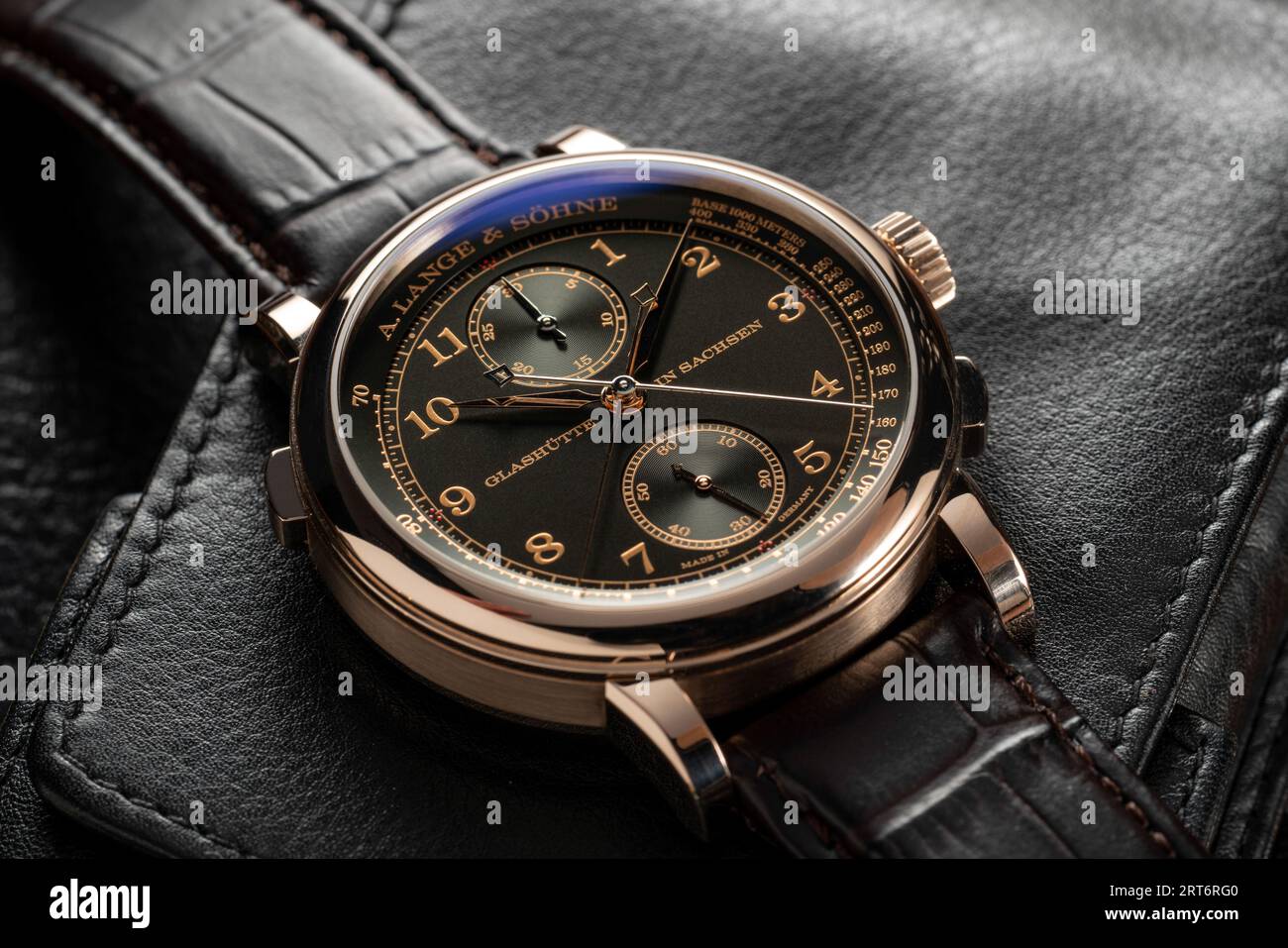 A. Lange & Söhne 1815 Rattrapante Honeygold omaggio a F. A. Lange 425,050 Foto Stock