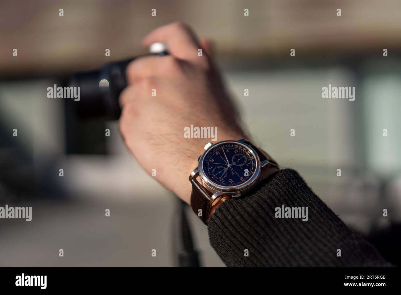 A. Lange & Söhne 1815 Rattrapante Honeygold omaggio a F. A. Lange 425,050 Foto Stock