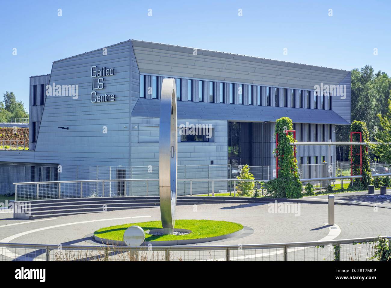 Galileo ILS Centre nel GALAXIA European Space Applications Park a Transinne, Libin, Lussemburgo, Vallonia, Belgio Foto Stock