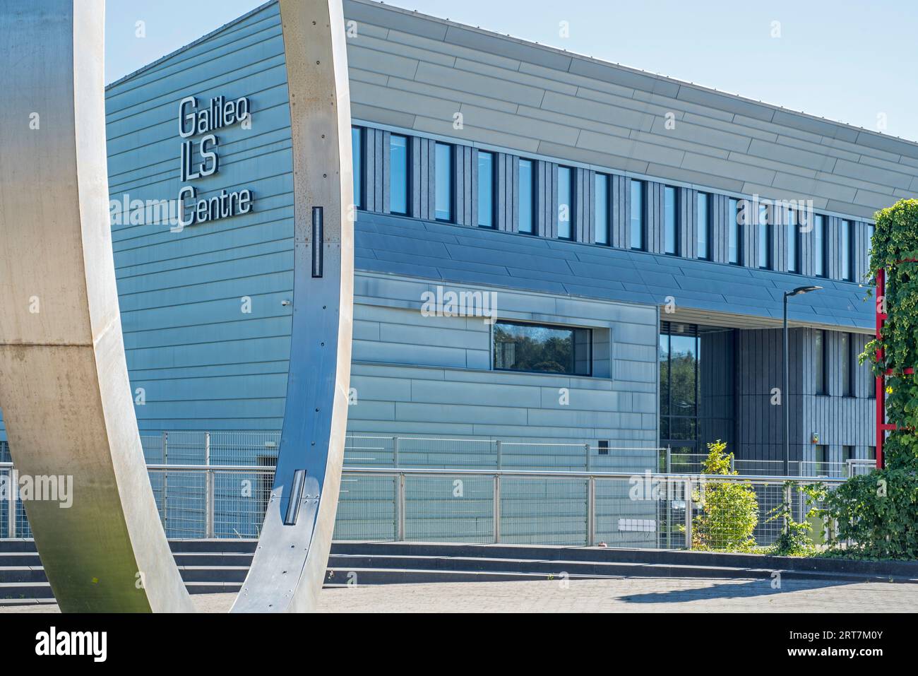 Galileo ILS Centre nel GALAXIA European Space Applications Park a Transinne, Libin, Lussemburgo, Vallonia, Belgio Foto Stock