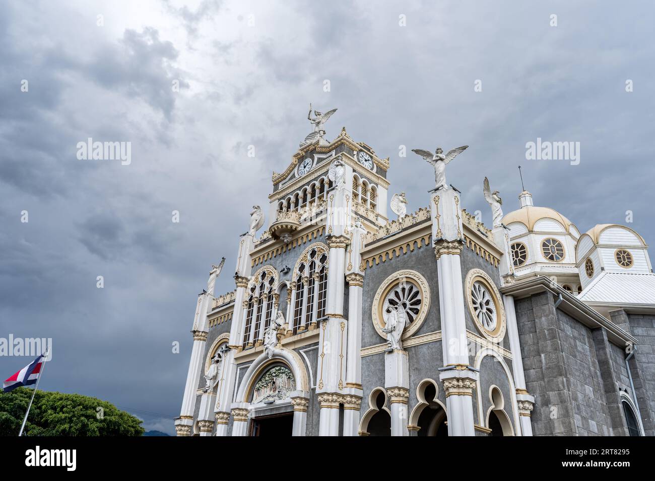 La bellissima Basilica di nostra Signora degli Angeli a Cartago Costa Rica - la Virgen de los Angeles è Costa Rica - Cattedrale Foto Stock