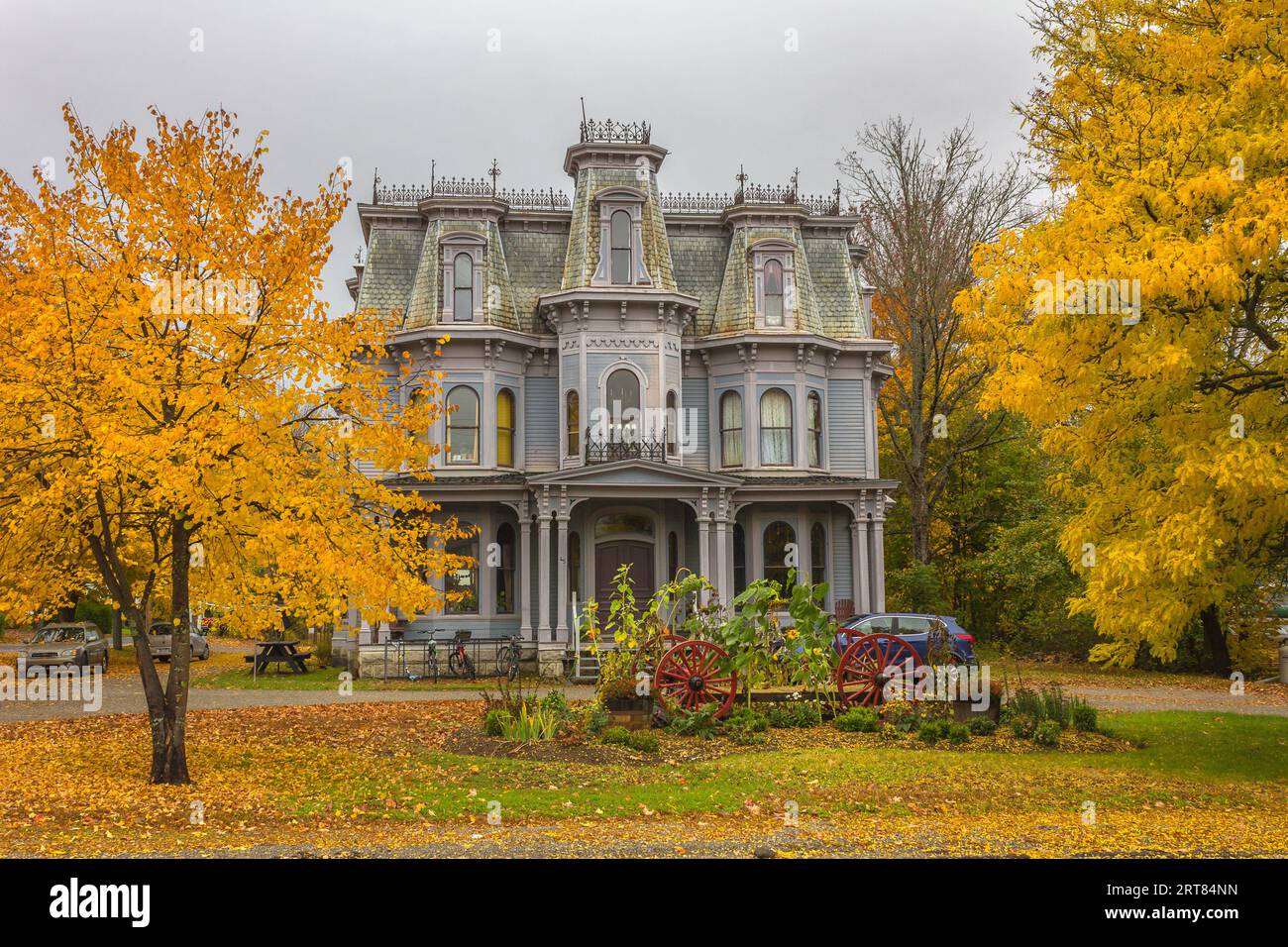 Todd Mansion su Union Street a St. Stephen, New Brunswick, Canada in autunno. Foto Stock