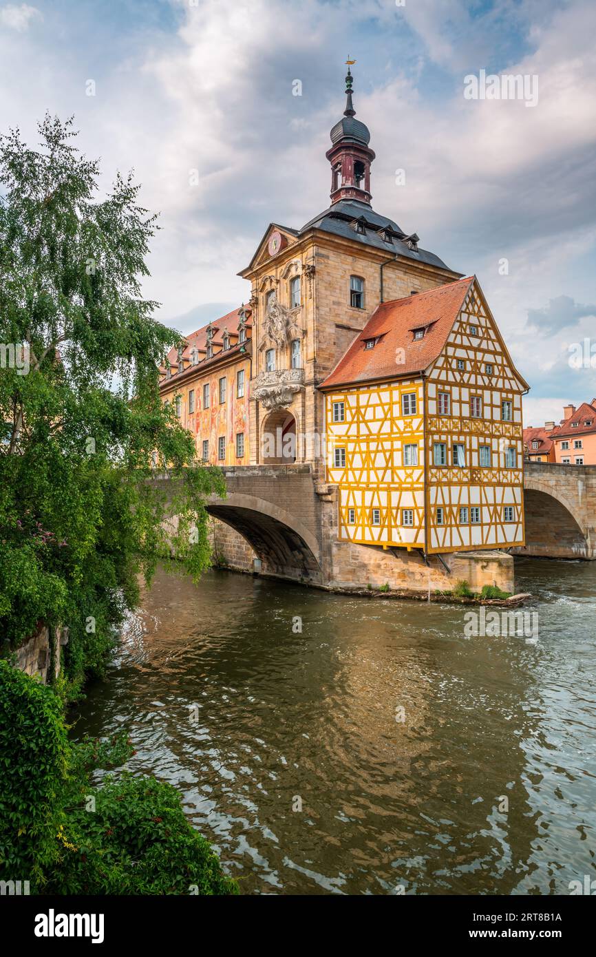Il municipio storico di Bamberga (Franconia, Germania) Foto Stock
