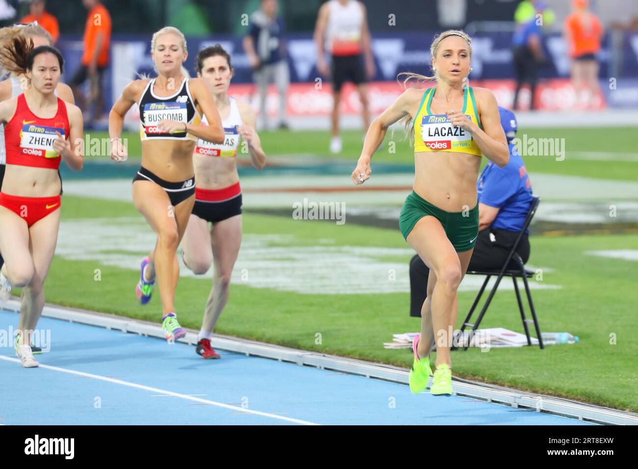 MELBOURNE, AUSTRALIA, 4 FEBBRAIO: Genevieve Lacaze del Team Australia nella notte 1 di Nitro Athletics il 4 febbraio 2017 Foto Stock