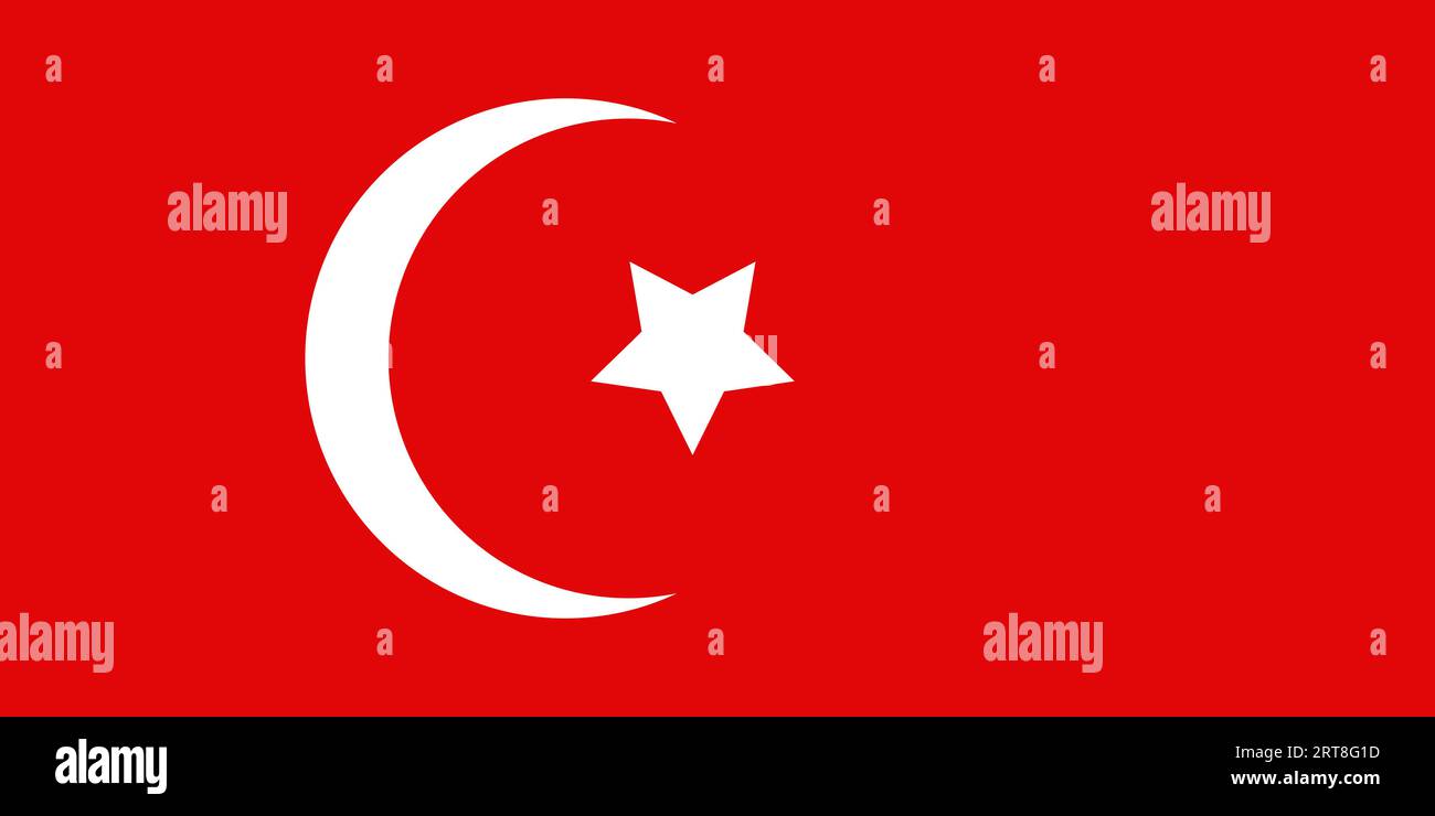 Illustrazione vettoriale sullo sfondo della bandiera turca. Bandiera nazionale. Bandiera nazionale turca simbolo del patriottismo. Icona della bandiera del paese. Illustrazione Vettoriale