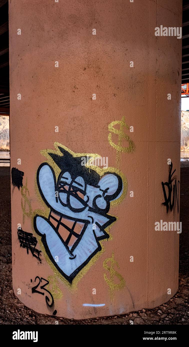 graffiti ad Albuquerque, New Mexico Foto Stock
