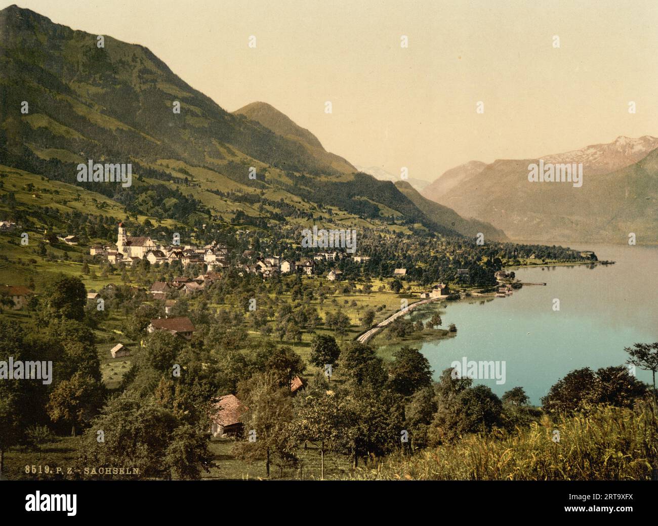 Sachseln, Obvaldo, Svizzera 1890. Foto Stock
