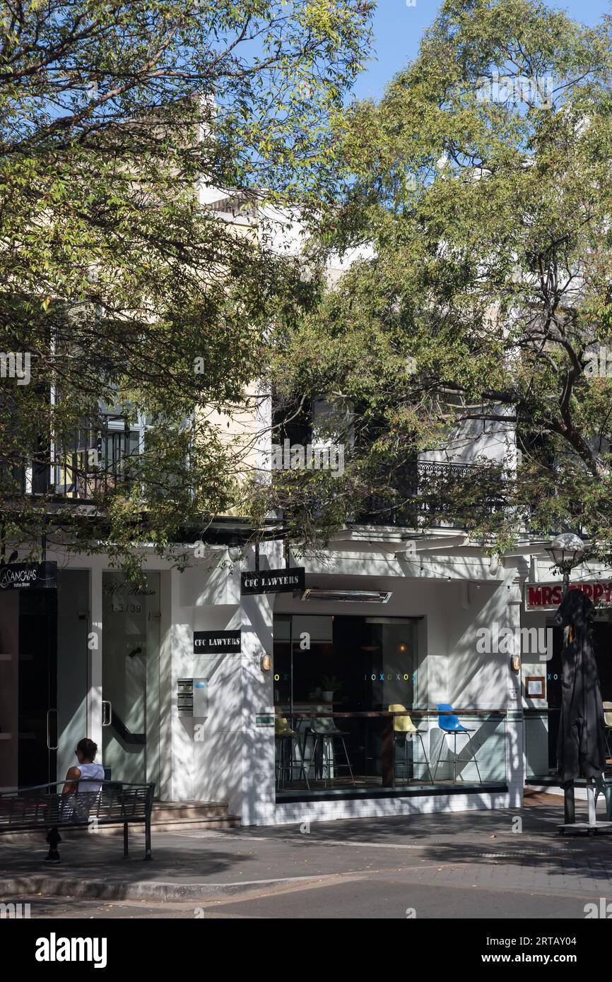 Boutique nei sobborghi orientali di Sydney, Double Bay, New South Wales, Australia Foto Stock