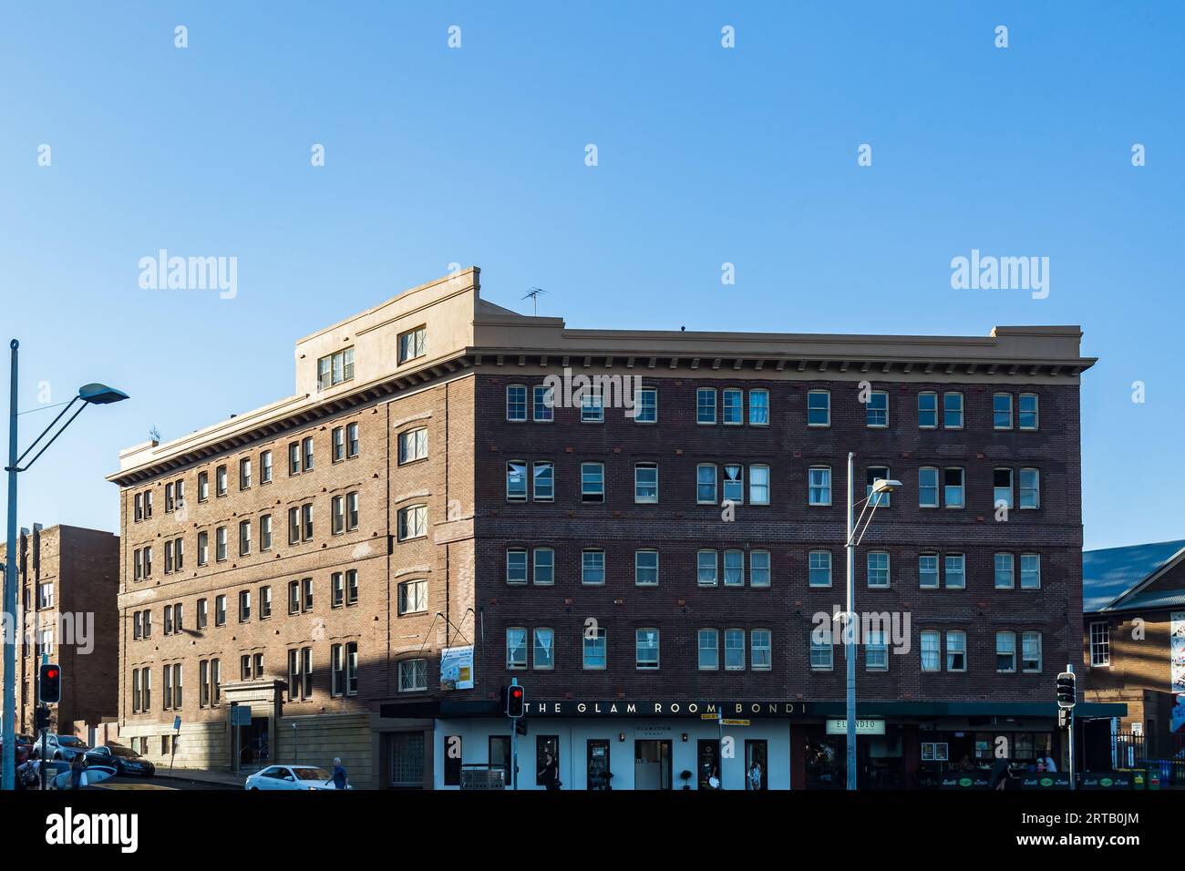 Berkely Court Beach Apartments, Bondi Beach, Sydney, NSW, Australia. Foto Stock