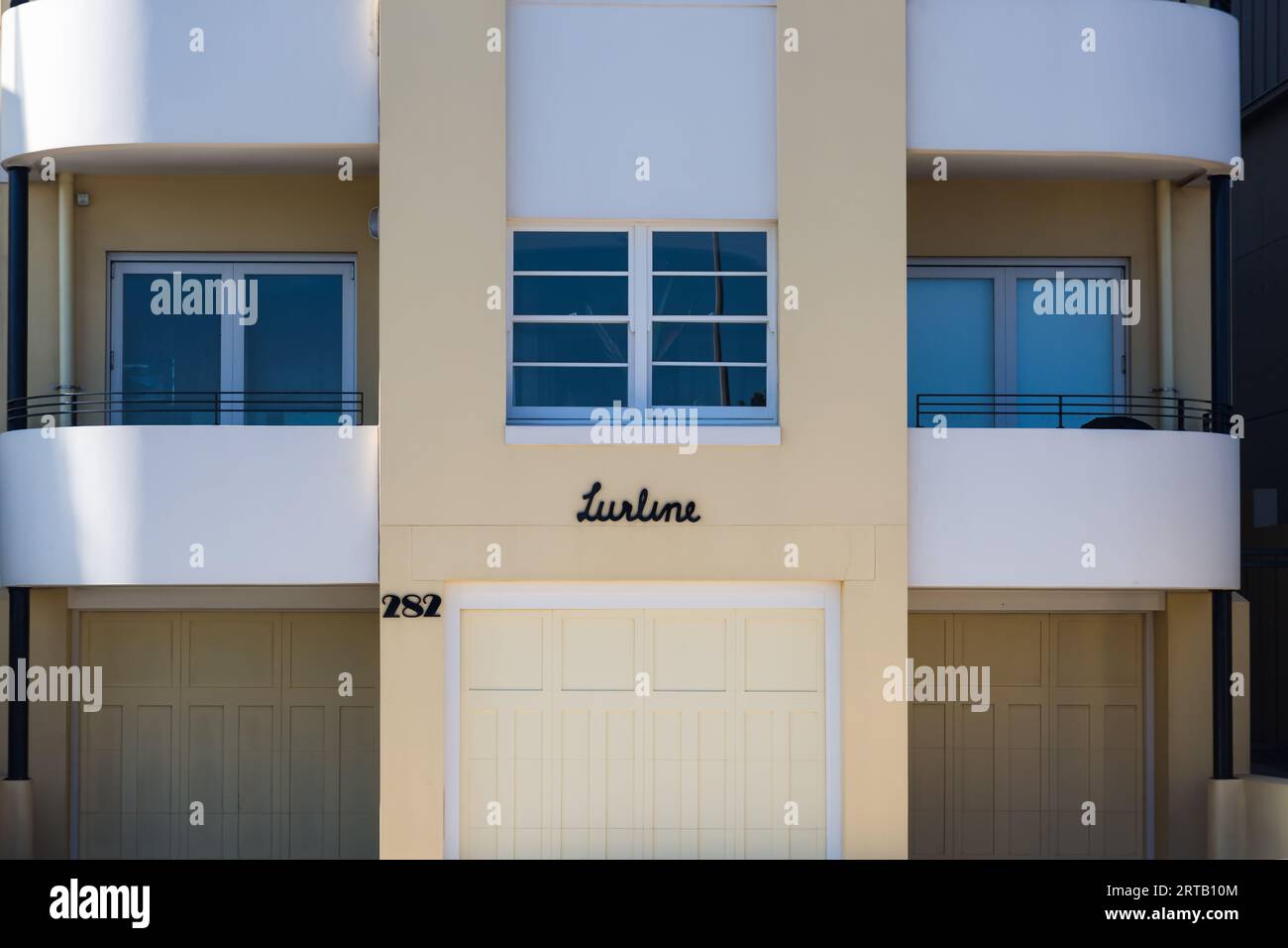 Lurline Beach Apartments, Bondi Beach, Sydney, NSW, Australia. Foto Stock