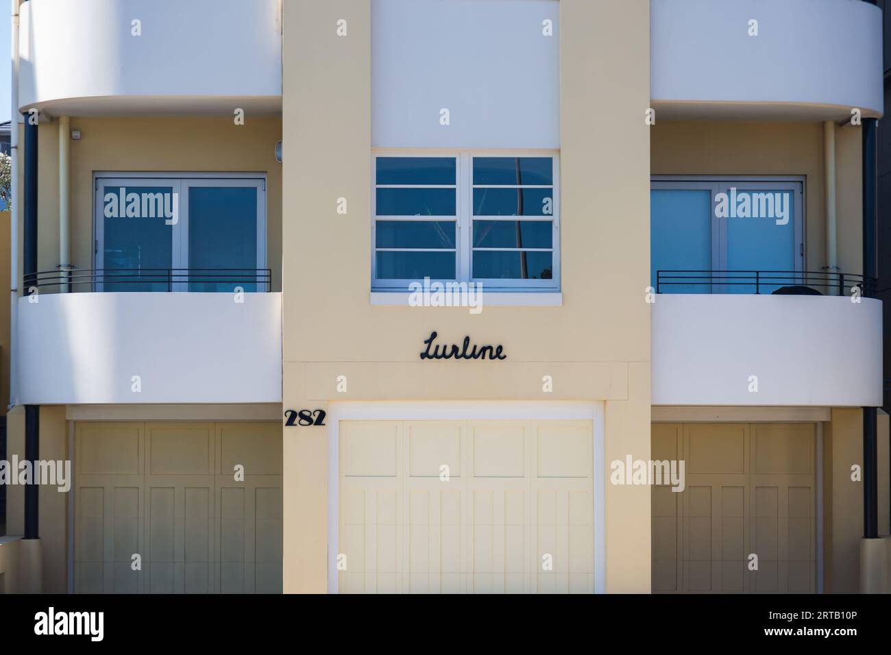 Lurline Beach Apartments, Bondi Beach, Sydney, NSW, Australia. Foto Stock