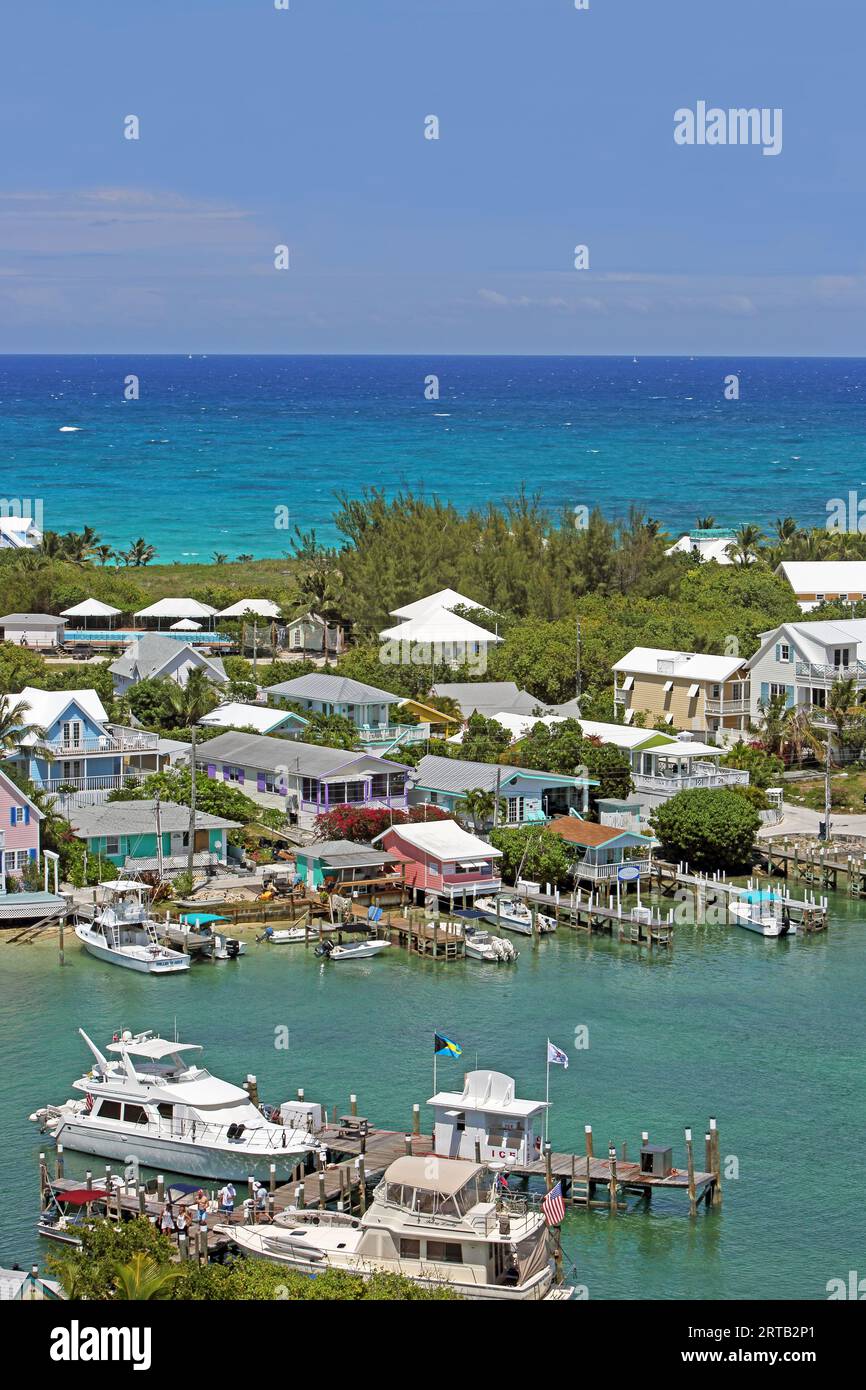 Hope Town, Elbow Cay, Isole Abacos, Bahamas Foto Stock