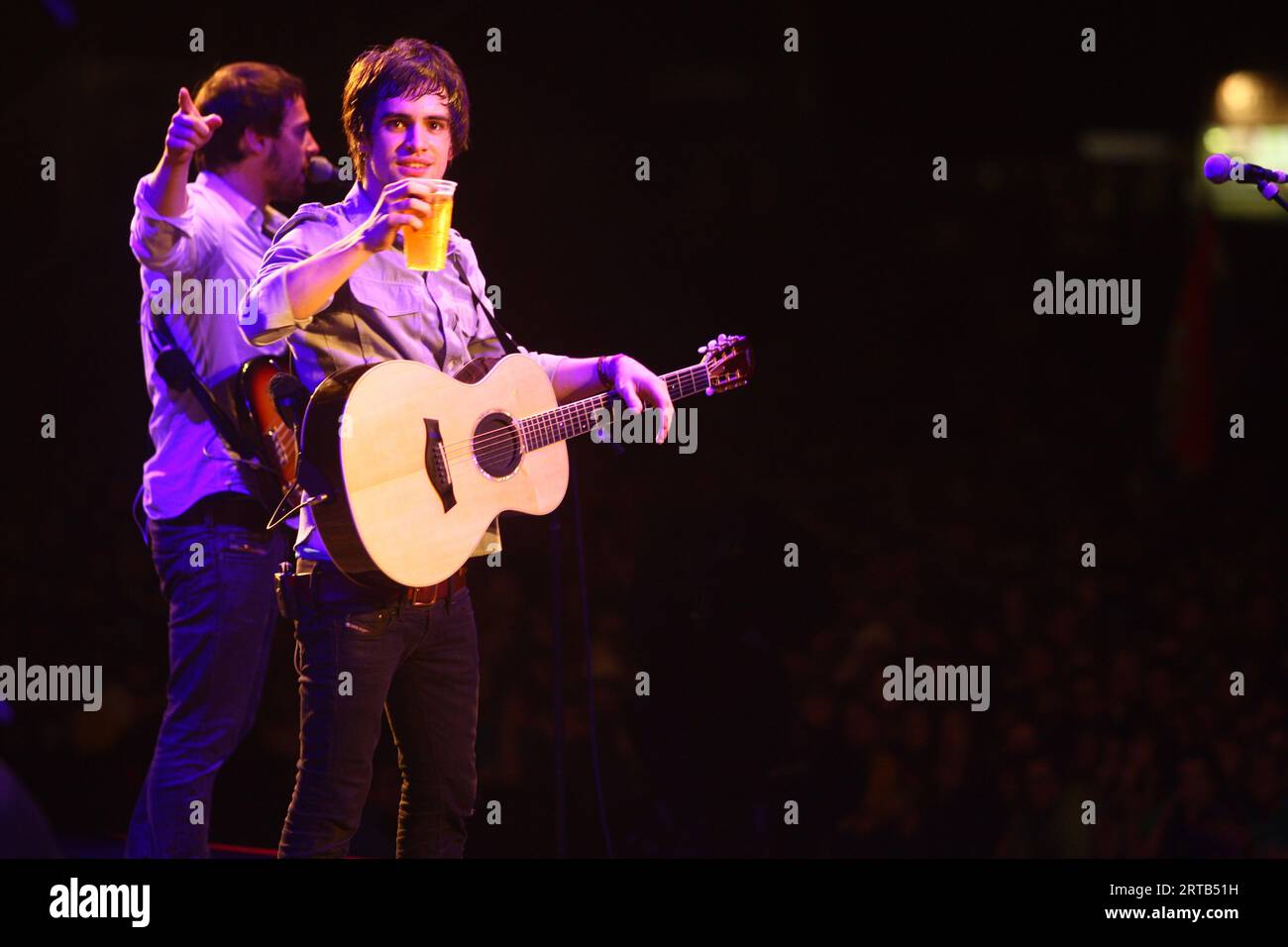 Panico alla discoteca al Glastonbury Festival 2008 Foto Stock