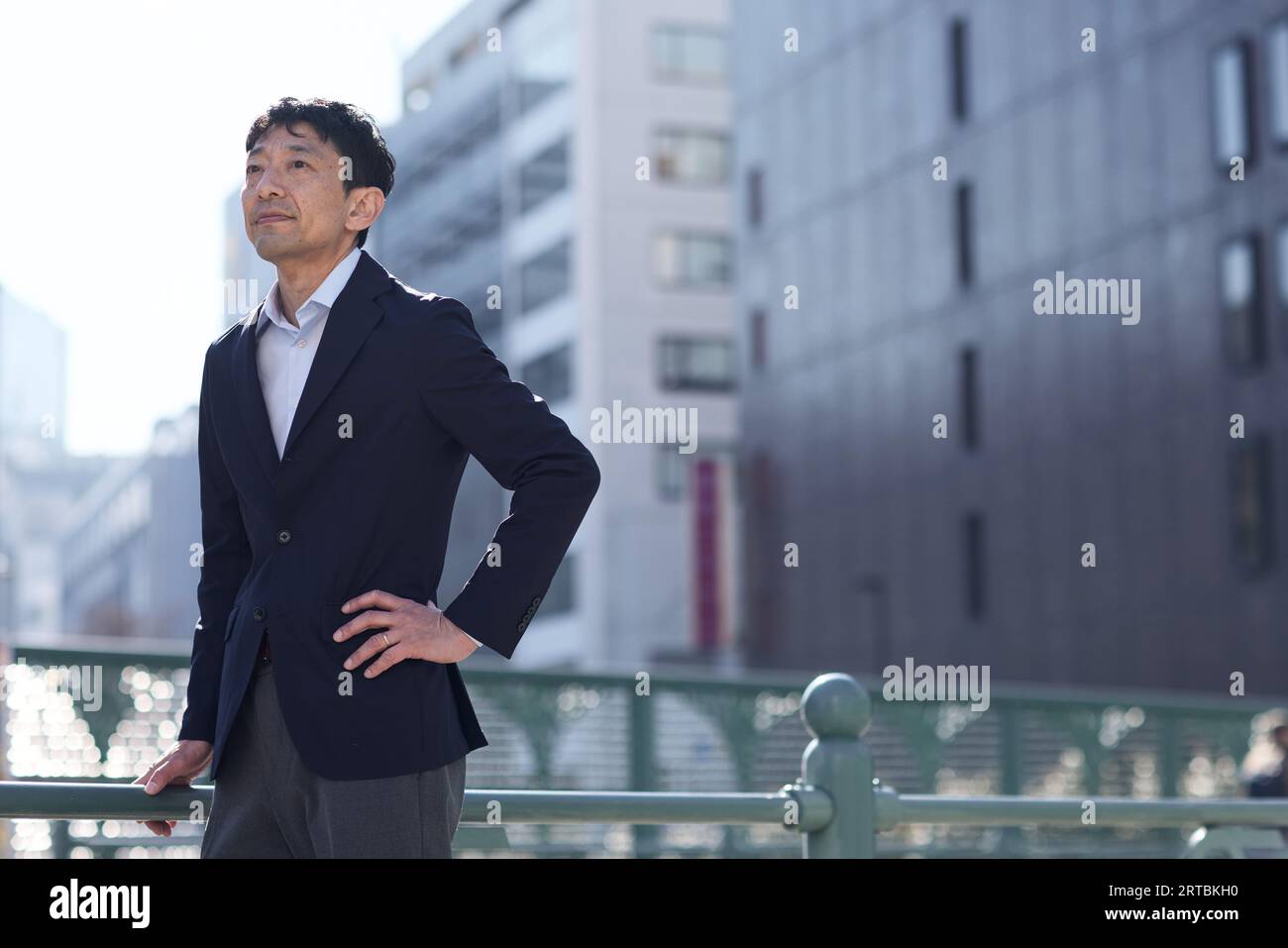Ritratto uomo giapponese Foto Stock