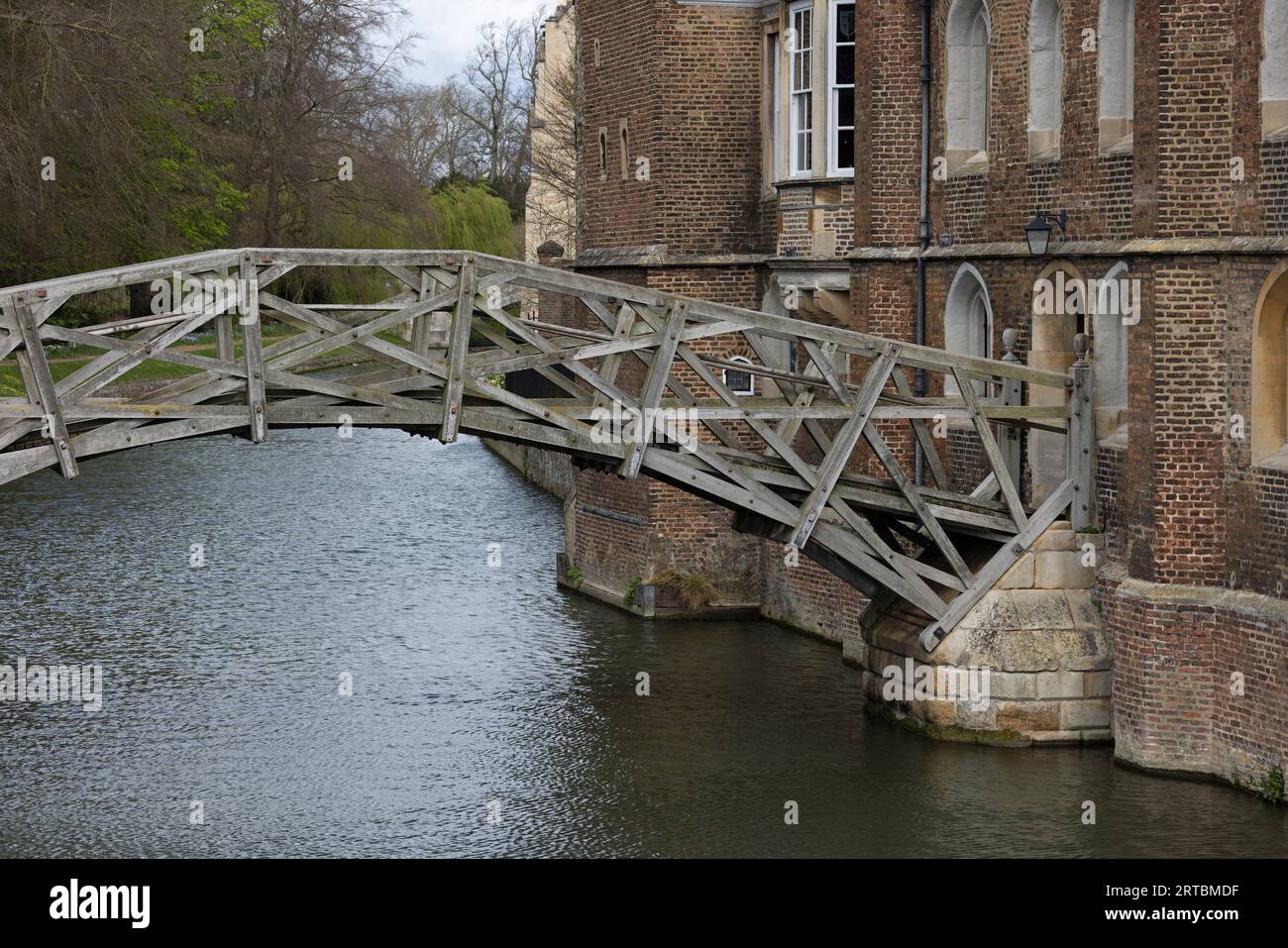 Ponte matematico sul fiume Cam città di Cambridge aprile 2023 Foto Stock