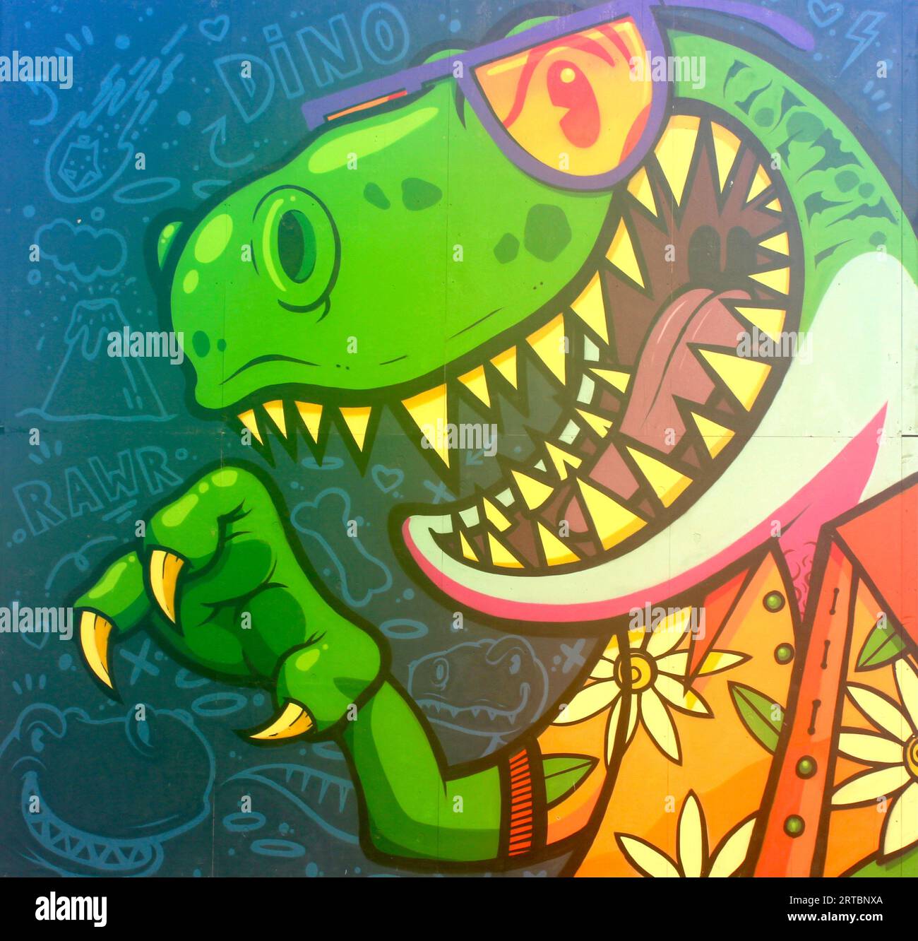 Wall Art - Southend on Sea, Essex, Inghilterra Foto Stock