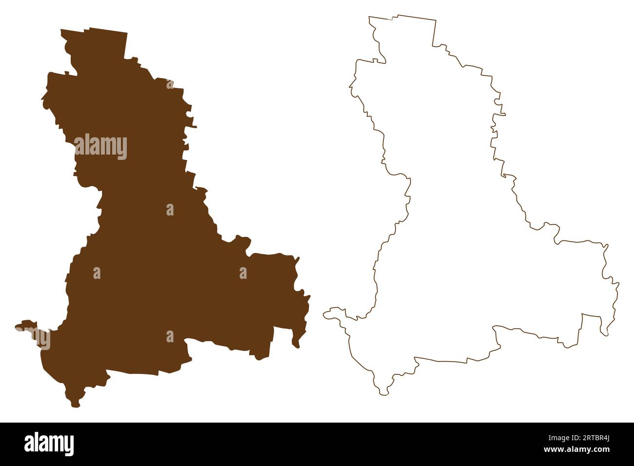 Cootamundra–Gundagai Regional Council (Commonwealth of Australia, nuovo Galles del Sud, NSW) illustrazione vettoriale mappa, schizzo di scribble Cootamundra Gundagai Illustrazione Vettoriale
