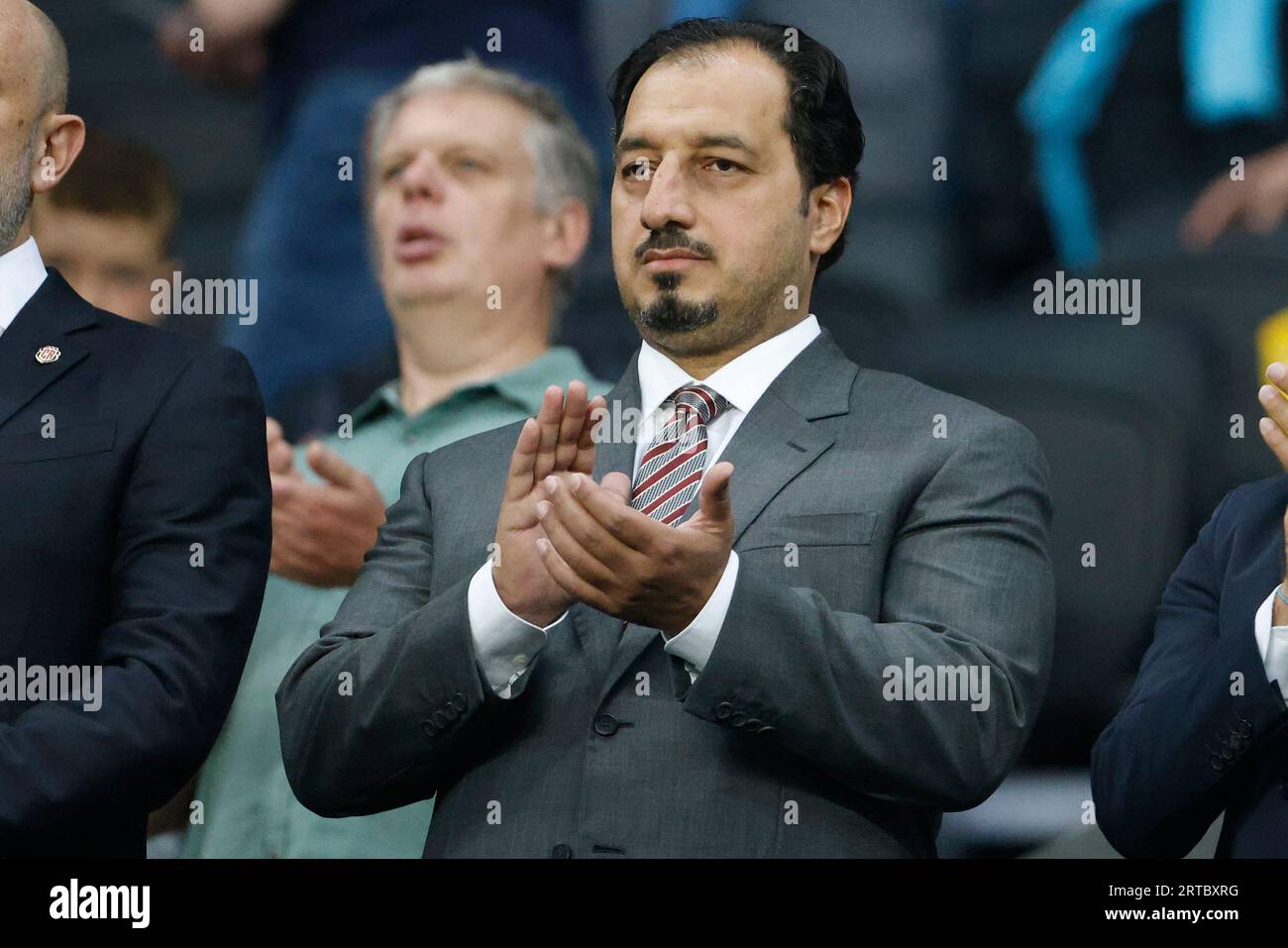 Il presidente della Federazione calcistica saudita Yasser al Misehal partecipa alla partita amichevole internazionale a St. James' Park, Newcastle upon Tyne. Data immagine: Venerdì 8 settembre 2023. Foto Stock