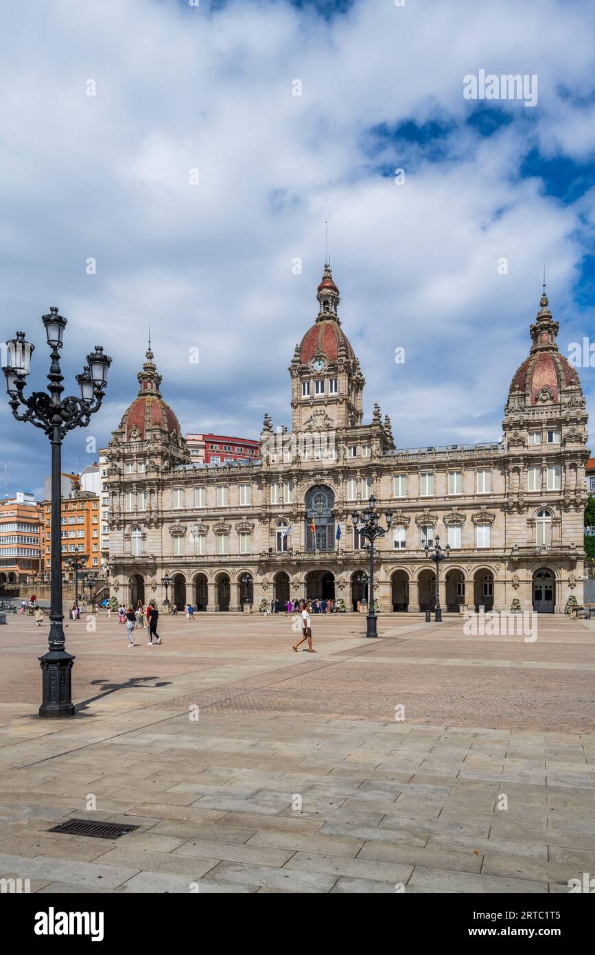 Municipio, A Coruna, Galizia, Spagna Foto Stock