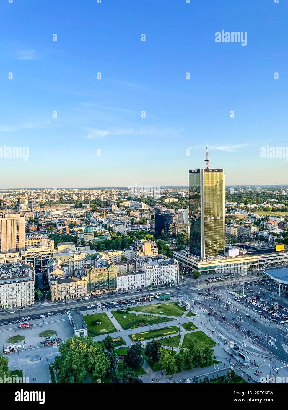 Polonia, Varsavia, Vista della città di Varsavia Foto Stock