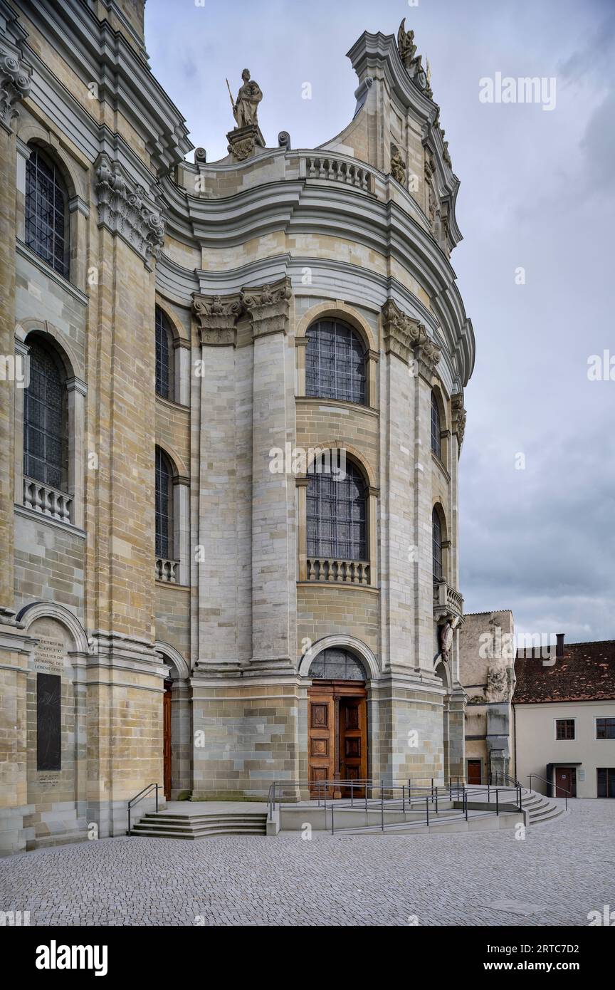 Basilica di San Martin a Weingarten, distretto di Ravensburg, Baden-Württemberg, Germania Foto Stock