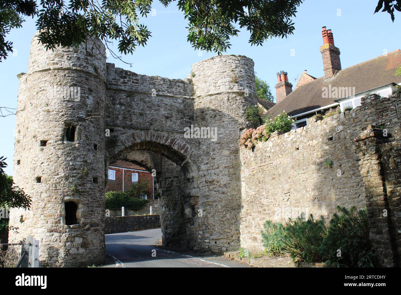 Vecchia porta d'ingresso a Winchelsea Foto Stock