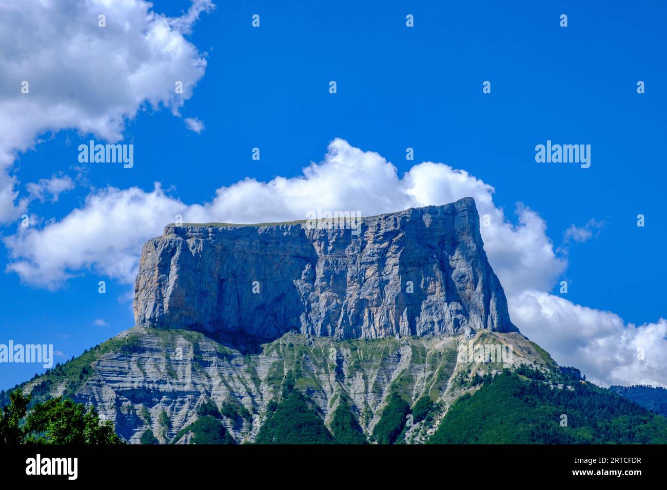 Il Mont Aiguille a Chichilianne, Francia Foto Stock