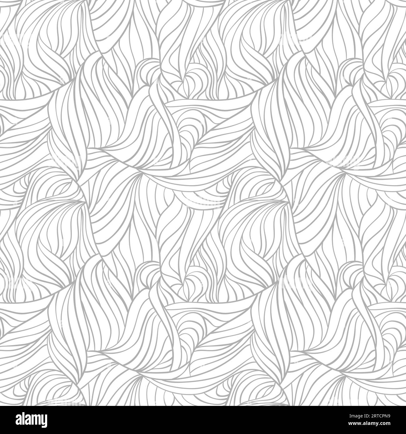 Vettore astratto senza cuciture linee disegnate a mano sfondo Illustrazione Vettoriale