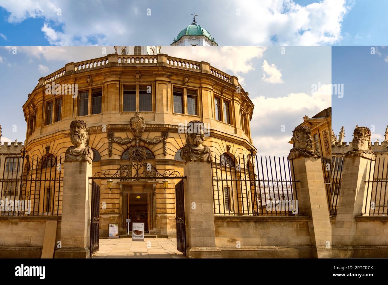 The Sheldonian Theatre, Oxford University, Oxfordshire, Inghilterra, Regno Unito, Europa Foto Stock