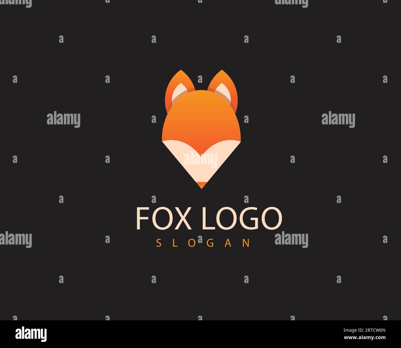 Design del logo Fox vettore, modello del logo Fox, design del logo Fox. Logo Pencil Fox per il vettore del marchio e modificabile Illustrazione Vettoriale