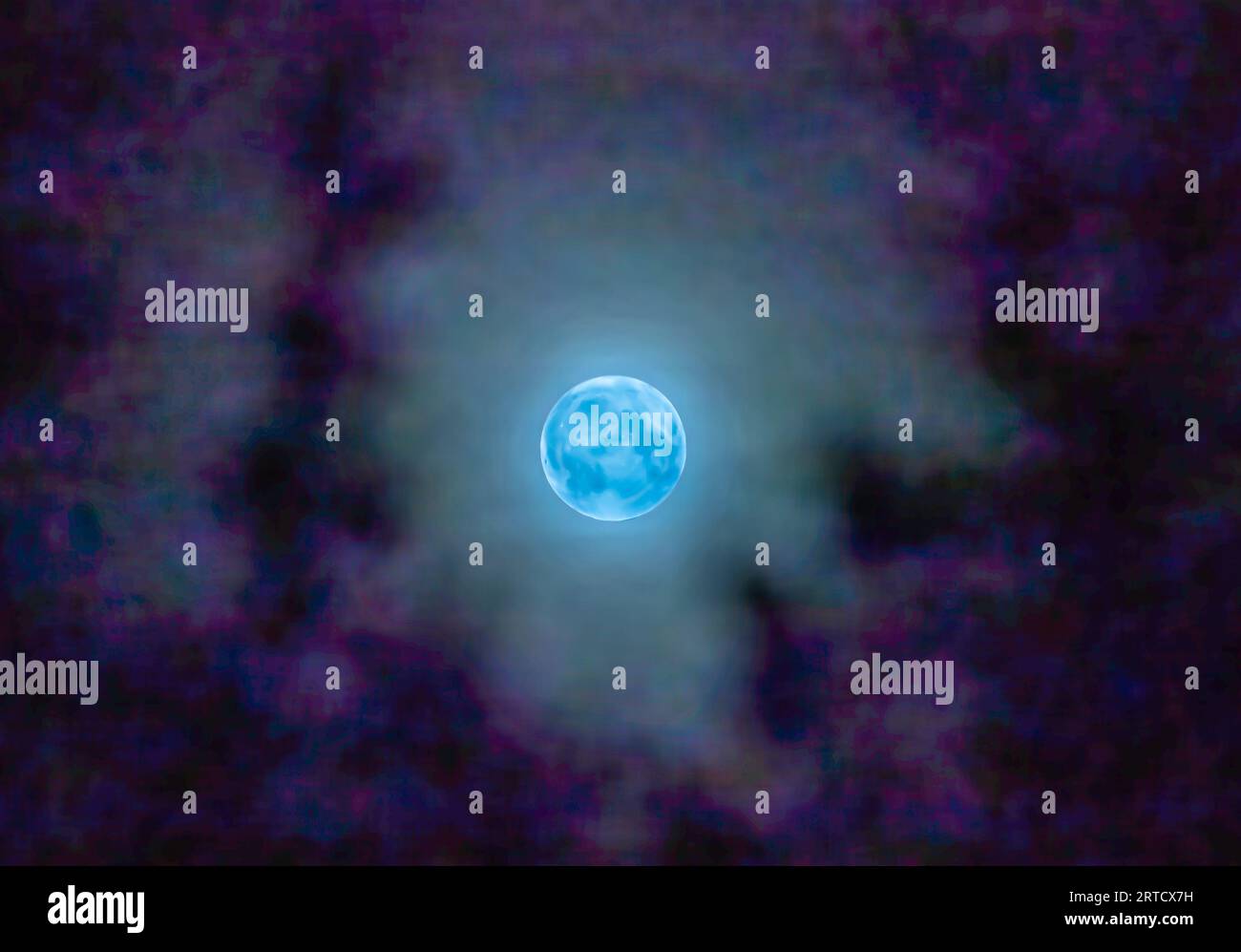 Blue Moon, Lancashire, Regno Unito Foto Stock