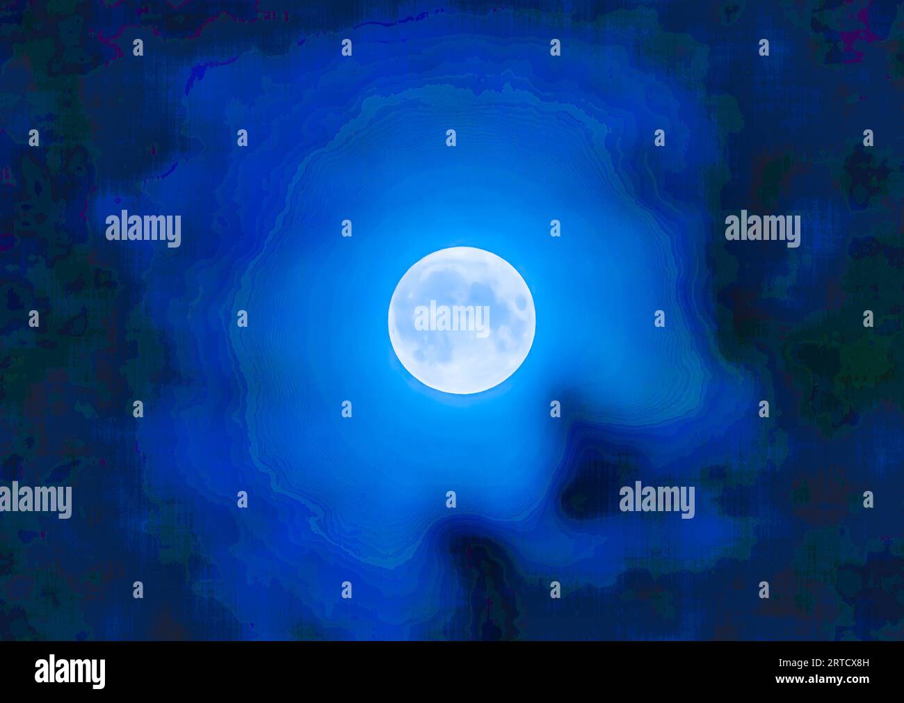 Blue Moon, Lancashire, Regno Unito Foto Stock