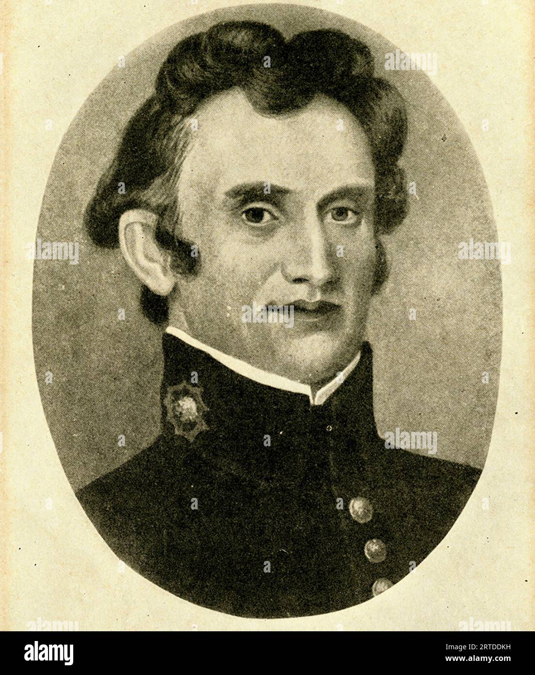 WILLIAM BEAUMONT (1785-1853) chirurgo dell'esercito americano e ricercatore sulla digestione umana. Foto Stock