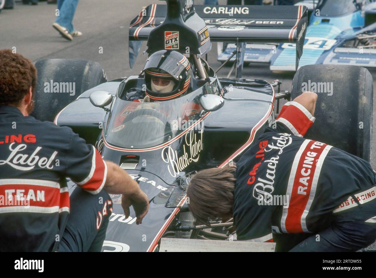 Tony Adamowicz su una Lola T330 alla Watkins Glen SCCA L&M Formula 5000 del 1973, Sstarted nono, finì diciassettesimo Foto Stock