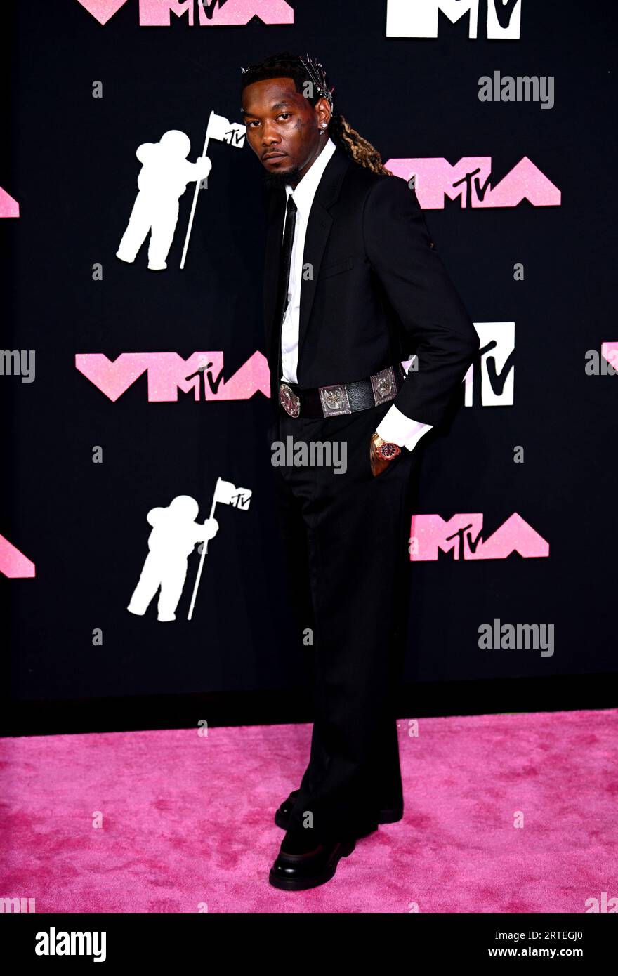 Offset ha partecipato agli MTV Video Music Awards 2023 tenuti al Prudential Center di Newark, New Jersey. Data foto: Martedì 12 settembre 2023. Foto Stock