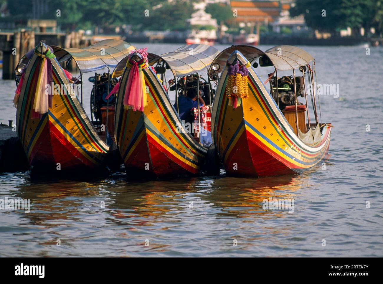 Taxi d'acqua a Bangkok; Bangkok, Thailandia Foto Stock