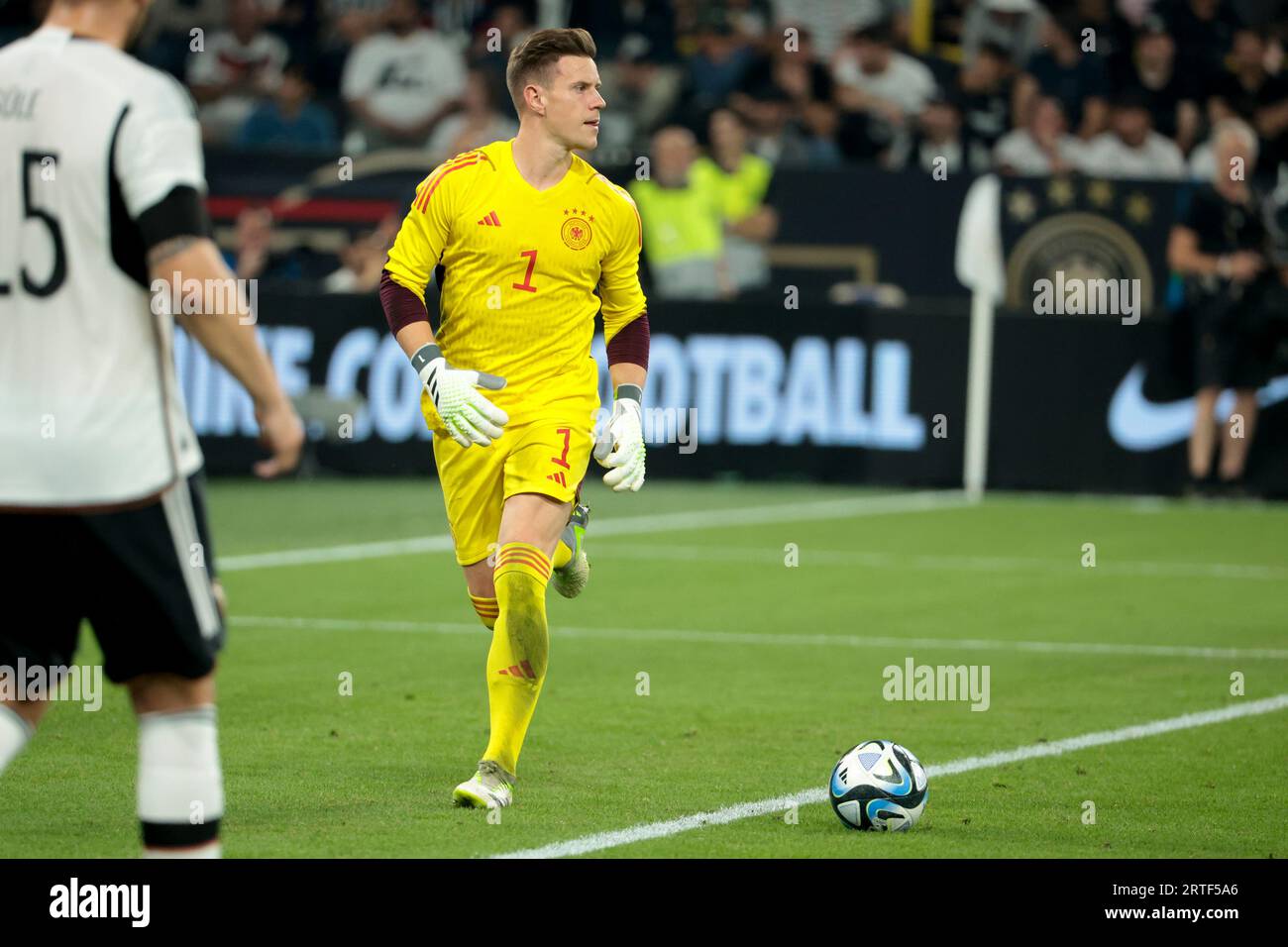 Dortmund, Allemagne. 12 settembre 2023. Il portiere tedesco Marc-Andre ter Stegen durante la partita di calcio amichevole internazionale tra Germania e Francia il 12 settembre 2023 al Signal Iduna Park di Dortmund, Germania - foto Jean Catuffe/DPPI Credit: DPPI Media/Alamy Live News Foto Stock