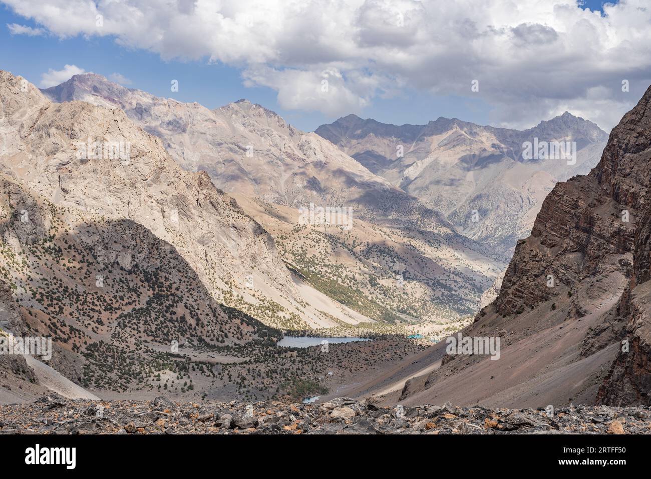 Fann Mountains nel cuore del Tagikistan Foto Stock