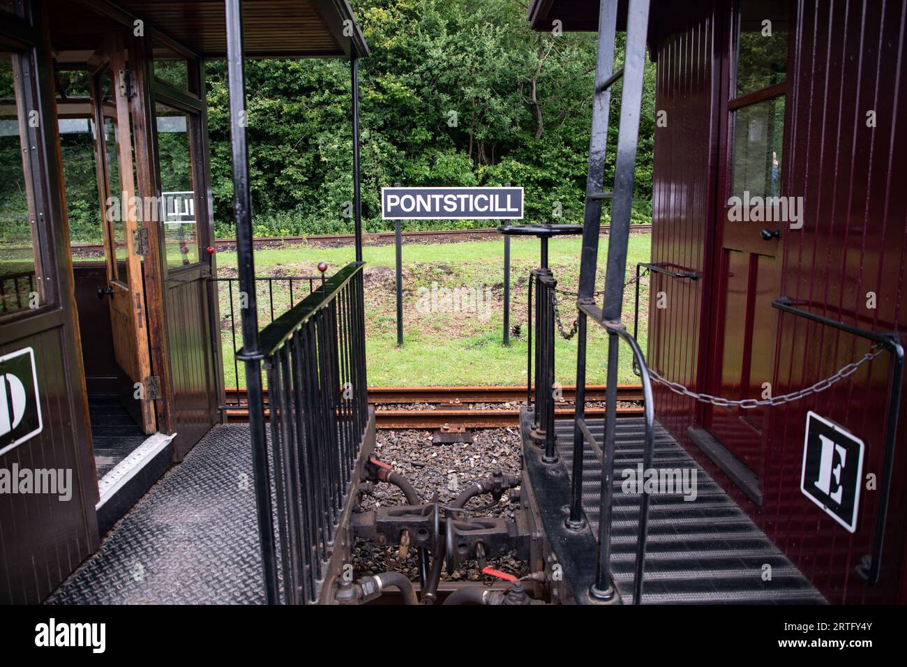 Brecon ferrovia di montagna Foto Stock