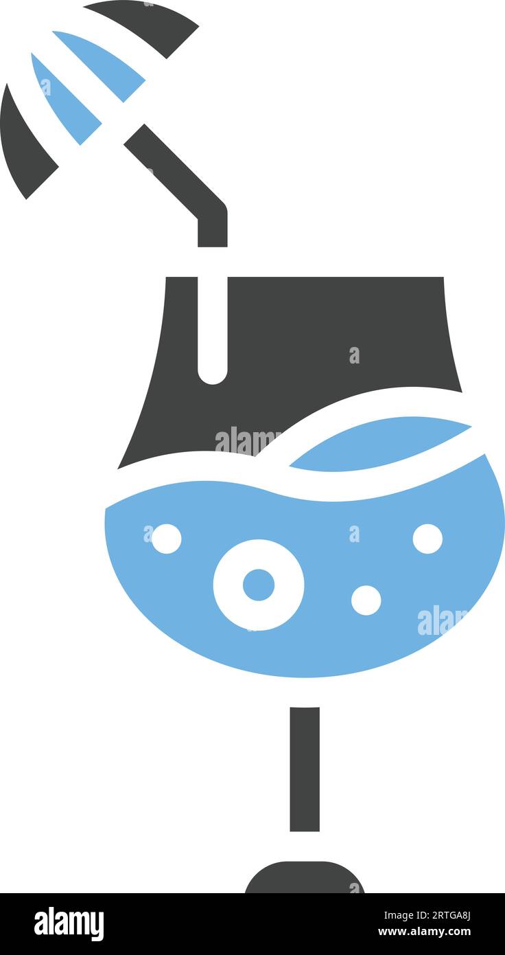 Immagine icona bicchiere di succo. Illustrazione Vettoriale