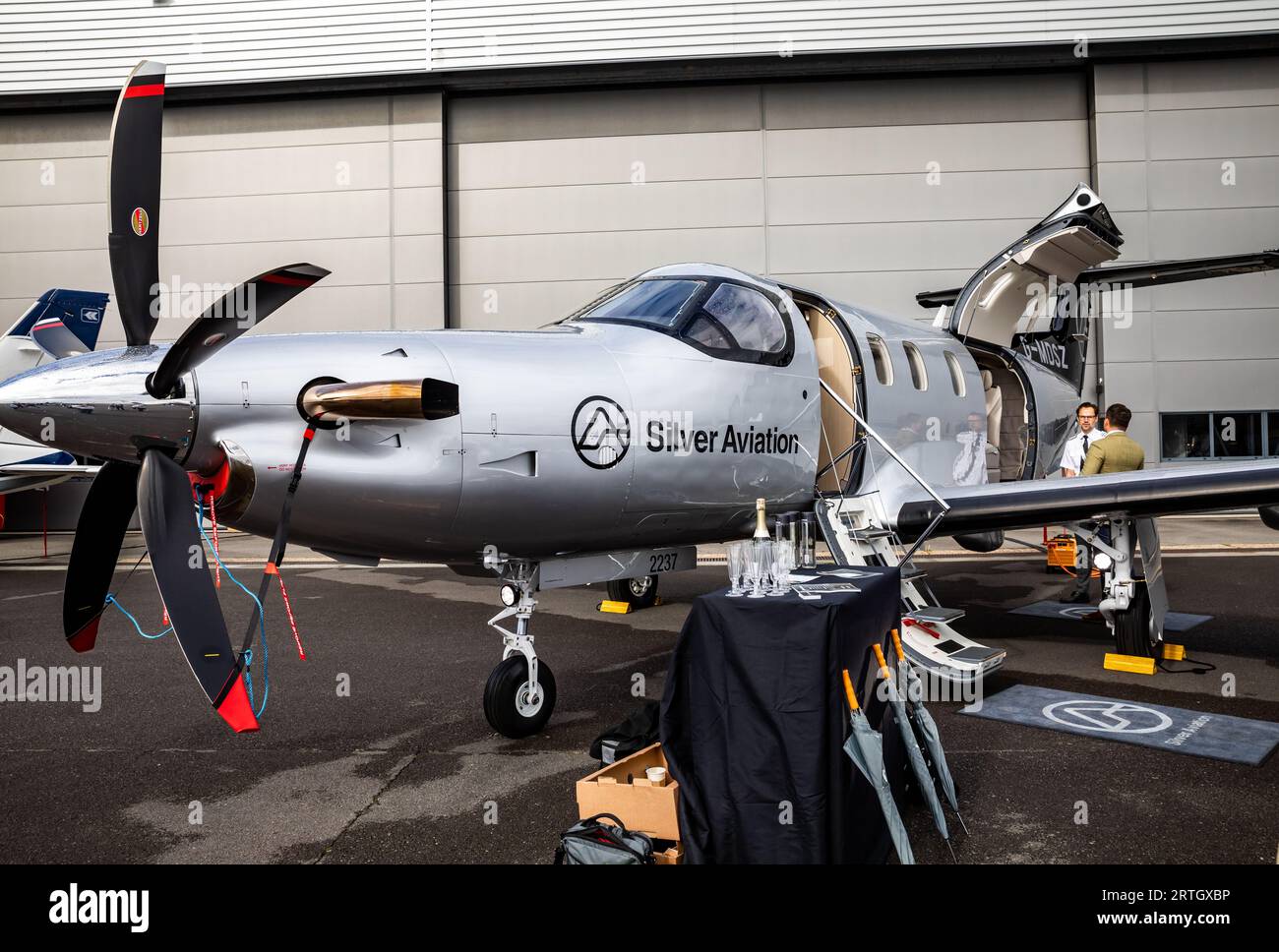 Air Charter Expo 2023 all'aeroporto di Londra Biggin Hill Foto Stock