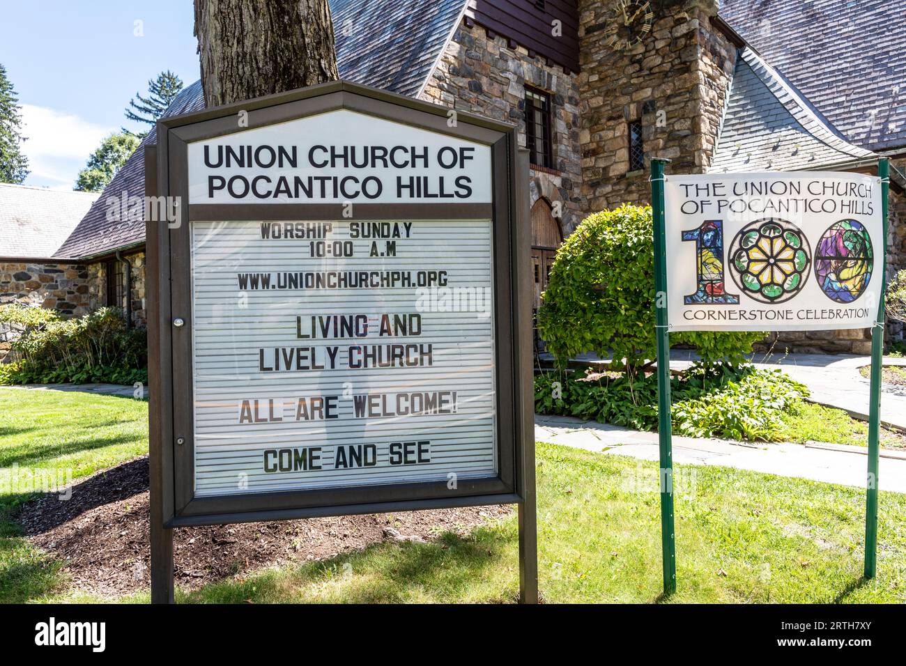 La Union Church di Pocantico Hills, New York State USA Foto Stock